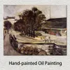 Impressionistische landschap Canvas Art Quai De Bercy Paul Cezanne schilderij handgemaakte kunstwerken voor hotellobby