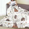 Blanket Hedgehog Blanket Summer Cute Animal Multifunction Lightweight Throw Blanket for Home Bedroom Plush Thin Quilt King Size R230616