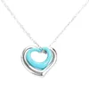 العلامة التجارية أزياء T-Heart Necklace منتج جديد فاخر جوفاء خارج واحد مزدوج الحب قلادة قلادة 18K الذهب جودة مصمم المجوهرات المجوهرات