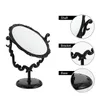 Compact Mirrors Mirror Makeup Vanity Vintage Tabletop Desktop Stand Retro Rotatable Table Decorative Magnifying Desk Bathroom Portable 230615