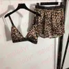 Leopard Print Women Sportwear Reggiseno sexy Pantaloncini Tute Abbigliamento sportivo estivo da donna