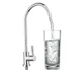 Robinets de lavabo de salle de bain 14 "robinet d'eau potable en acier inoxydable 304 360 degrés chrome osmose RO filtre finition inverse 230616