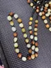 Kedjor Naturlig autentisering Hetian Jade Chain Raw Stone obearbetad pärlhalsbandsmycken Tillbehör för kvinnor hennes män