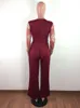 Kvinnors jumpsuits rompers Wide Leg Casual Overalls Sexiga kvinnor V-ringning Lace Elegant Straight Party Jumpsuit Rompers 230615