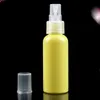 Wholesale 50ml Upscale bottle Candy Color Fine Mist Sprayer Perfume bottle PET Refillable Macaron Bottles Lfudb