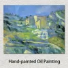 Haute Qualité Fabriqués À La Main Paul Cezanne Peinture À L'huile Maisons À L'Estaque 1880 Paysage Toile Art Belle Décoration Murale