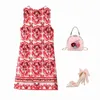 Walking Show Dress 2023 Spring/Summer New Dress Fashion Slim Fit Sleeveless Tank Top Slim Fit Flower Print Dress S-XL