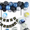 Yeni 3d astronot balon dış uzay gemisi roket balon roket balonları doğum günü partisi dekorasyonları çocuk çocuk baloons oyuncaklar