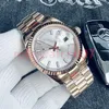 Dzień zegarków na dzień Automatyczna maszyna 40 mm złoto 904L Paspher ze stali nierdzewnej Sapphire z Diamond ST9 36 mm Lady Watch Składanie Wodoodporna Dhgate