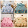 Juegos de cama Falda de cama de encaje doble colcha de cama queen Funda con estampado de plantas SingleQueenKing Size Sheet SkirtPillowcase necesita pedido 230615