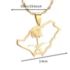 ペンダントネックレスサウジアラビアの地図シンボルジュエリーの女性の女の子のエンブレム
