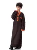 Abbigliamento etnico Abito arabo da uomo musulmano Abaya Per adolescenti Ragazzi Islamico Qamis Enfant Homme Saudi Herren Islam Caftan