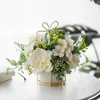 Decoratieve bloemen Creatief Vochtig Gevoel Emulational Rose Flower Fake High-End Living Room Light Luxury Floral Ornaments Table