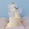 Ny Crystal Christmas Deer Ornament Cake Decoration god juldekor julimitation kristall älg dekoration ornament