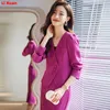 Dwuczęściowa sukienka Wysokiej jakości wiosenna spódnica Blazer określa stroje Formalne biznes Koreańskie damskie biuro damskie kurtka robocza 2 SUT 230615