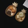 Sieraden Zakjes Nordic Decoratief Dienblad Goud Ananas Vorm Serveerpallet Fruit Snack Schotel Tafel Opslag Organizer (Large)