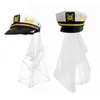 Bérets Sailor Captain Hat Veil Nautical Bachelorette Party Bridal With H7EFBerets6275257263Z