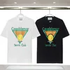 Дизайнерская футболка для футболки Casablanca Casablanc Men Men Trub