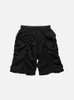 Men's Shorts Summer Men's Stretchy Quick Dry Drawstring Loose Pleated High Street Retro Hip Hop Dance Rap Sports Beach Travel Pants