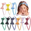 Colorful Children Glitter Bow Knot Headbands Children Baby Bands Hoop Fashion Jewelry