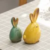 Decoratieve Objecten Beeldjes Keramische Decoraties Moderne Minimalistische Woonkamer TV Kast Thuis Zachte Longeared Bunny Decor 230615