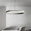 Lámparas colgantes Luces LED modernas para sala de estar Comedor Oficina Tienda Uso Anillos redondos Lámpara Luminaria Cocina