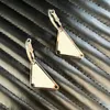 Stud Designer Élégant classique triangle inversé boucles d'oreilles en métal formes géométriques hommes et femmes neutres goujon cadeaux 2PY0