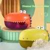 Jouets de bain Machine à bulles de dinosaure avec musique Baignoire pour bébé Jouets Baignoire Machine à bulles automatique Amusant Salle de bain pour enfants Jouets 230615