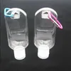 50ML Empty Alcohol Spray Bottle with Key Ring Hook Clear Transparent Plastic Hand Sanitizer Bottles for Travel Ctgvt