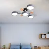 Lustres de madeira moderna sala de estar lâmpada de teto decoração de casa lustre de led para quarto de crianças estudo cozinha iluminação interna