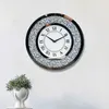 벽시계 시계 현대 조용한 시계 고급 홈 장식 거실 장식 사각형 유리 선물