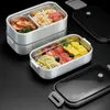 Bento Boxes 304 Stainless Steel Lunch Box for Adults Kids School Office 12 Layers Microwavable Portable Grids Food Storage Containers 230616