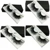 Real Siberian 3D Mink Lashes 25mm False Eyelashes Wholesale Thick Strip Custom Packaging Label Makeup Dramatic Long Mink Eye Lash