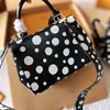 Kabak Kolye Tote Çanta Tasarımcı Çanaklar Kadınlar için Cluny BB Bag Polka Dot Omuz Crossbody Bag Renkli Kayış Deri Cüzdan Çanta