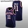 NCAA Arizona Wildcats College Basketball Jersey Azuolas Tubelis Oumar Ballo Steve Kerr Kriisa Courrey Ramey Pelle Larsson Cedric