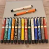 Fountain Pens High Quality Business Jinhao 100 Acrylic Fountain Pen Color Spin Golden #6 Nib Fude Calligraphy Office Supplies Pen 230616