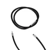 Pendant Necklaces Rubber Rope Necklace With 3mm Black Stainless Steel Clasp 18-inch