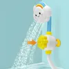 Bath Toys Baby shower head toy cute cartoon cloud shaped shower toy with strong suction baby shower water toy 230615