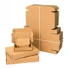 transport pliable expédition Boîte en carton L'emballage extérieur trois couches E carton ondulé est particulièrement dur Papier Kraft Mailing Express Transport