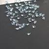 Pierres précieuses en vrac en gros de haute qualité aigue-marine naturelle 2x4mm Marqusie pierre précieuse taillée en brillant pour bijoux