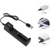 Acculader single slot USB lithium batterij 3.7V lader geschikt voor batterijen 18650 14500 16340 18350 18500