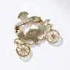 Brooches Rhinestone Pumpkin Car Carriage For Women Baroque Style Crystal Brooch Pin Christmas Accessories Fashion Jewelry