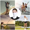 Bandanas Unisex Sportmaske Schal Atmungsaktive Seide Vollgesichts-Sonnenschutz Anti-Ultraviolett Dünn für Sommer-Outdoor-Aktivitäten