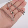 Chains Y55F Stainless Steel DIY Adjustable Necklace Sliding Extender Chain Jewelry Making