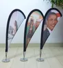 Custom Print Mini Cupula Base Glass Window Flag Pole Display Banner