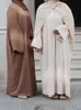 エスニック服ラマダン・イード・ジェラバスーツアバヤ・ドバイ2枚のイスラム教徒セットドレスアバヤドバイトルコイスラム教