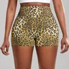 Active Shorts Leopard Print Yoga Fitness Vrouwen Leggings Hoge Taille Booty Scrunch Elastic Est Gym Panty Push Up Squat Proof Leggins