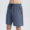 Ll-r314 shorts masculinos de ioga calças de corrida exibem treinador solto de calça curta de calça esportiva ginásio esportivo adulto use elástico respirável rápido seco 5566ess