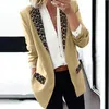 Women's Suits Blazers Fashion Trend Women Lapel Leopard Print Long Sleeves Suit Jacket Elegant Fall Winter Office Lady Cardigan Coat Casual Streetwear 230615