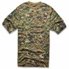 Men's T-Shirts Outdoor Cycling Sport Short Sleeve Tactical Military Camouflage Around Neck Breathable Camp Python T Shirt